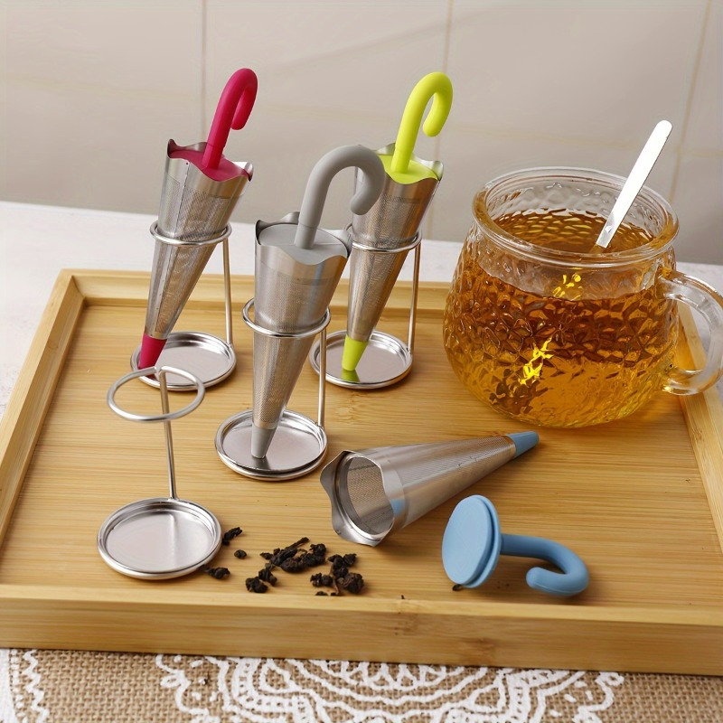 Coffee Tea Infusion - 1 stuk herbruikbare paraplu-thee-ei met opvangbak