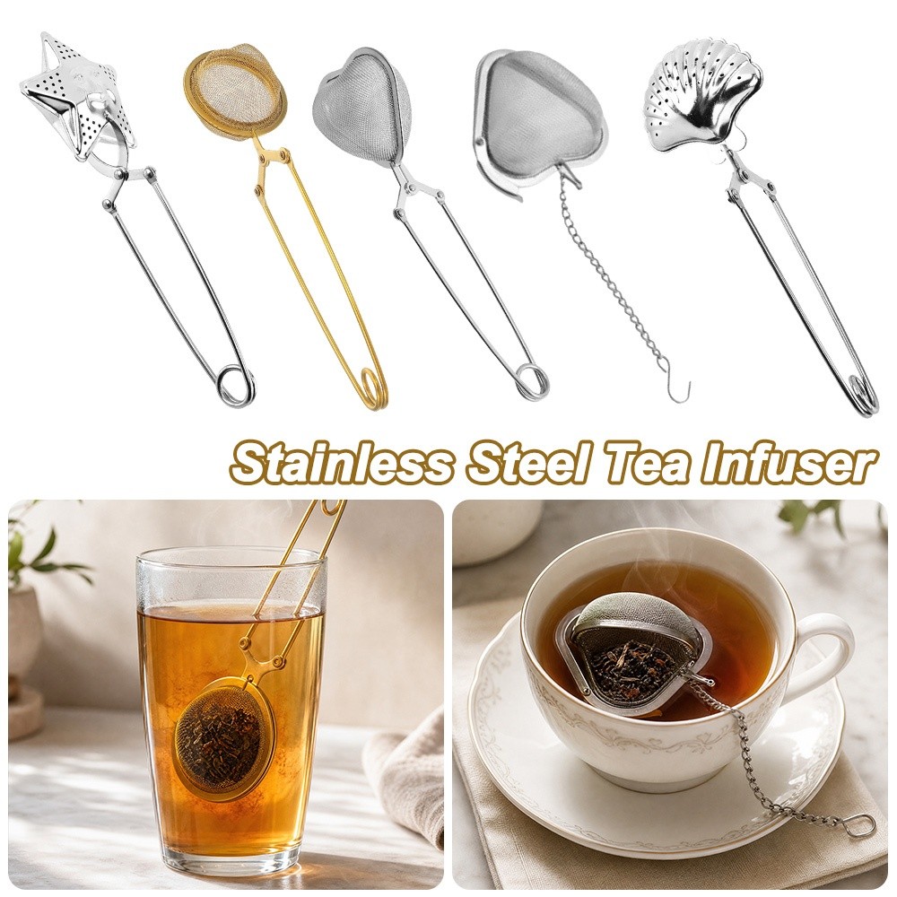 Coffee Tea Infusion - Creatieve roestvrijstalen thee-ei, herbruikbare theezakje-diffuser, mesh
