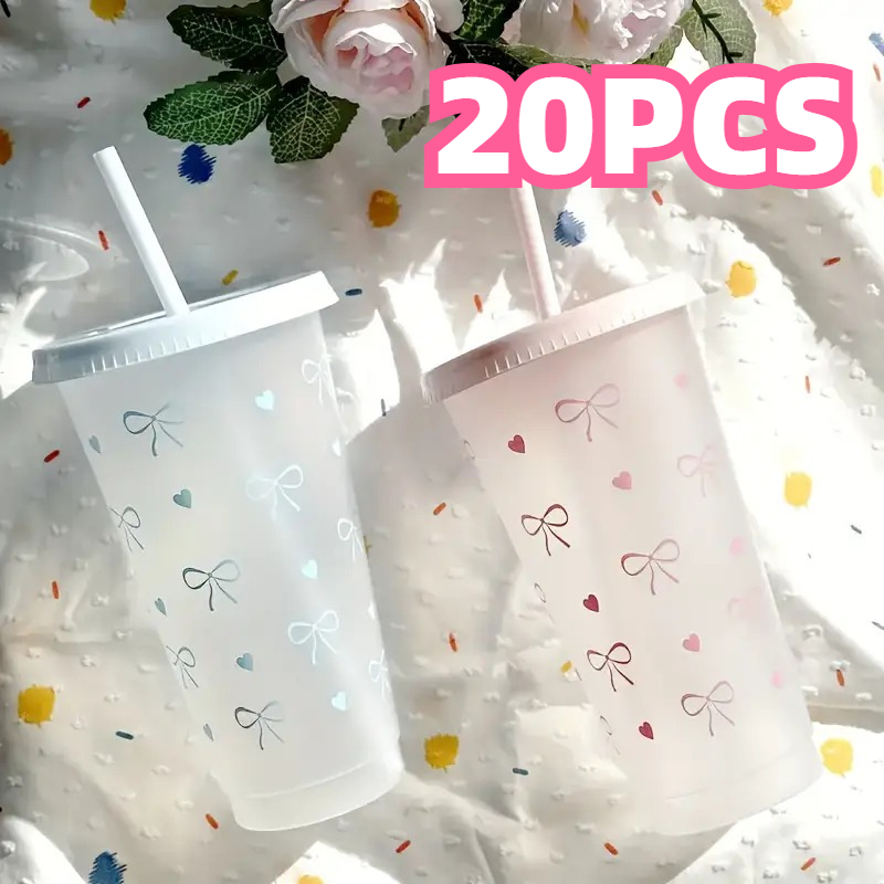 Coffee Tea Day - 20 Stuks Strik Plastic Beker Met