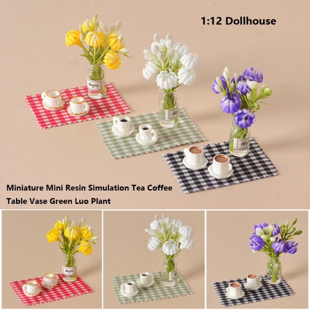 Coffee Tea For Plants - 1:12 1:12 Poppenhuis Miniatuur Bloem Hars