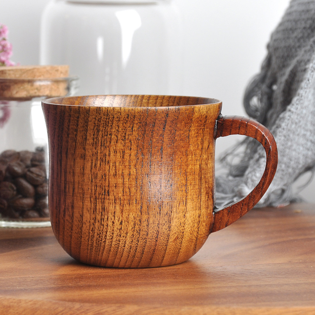 Morning Tea Coffee - Houten koffiemok handgemaakt van natuurlijk hout,