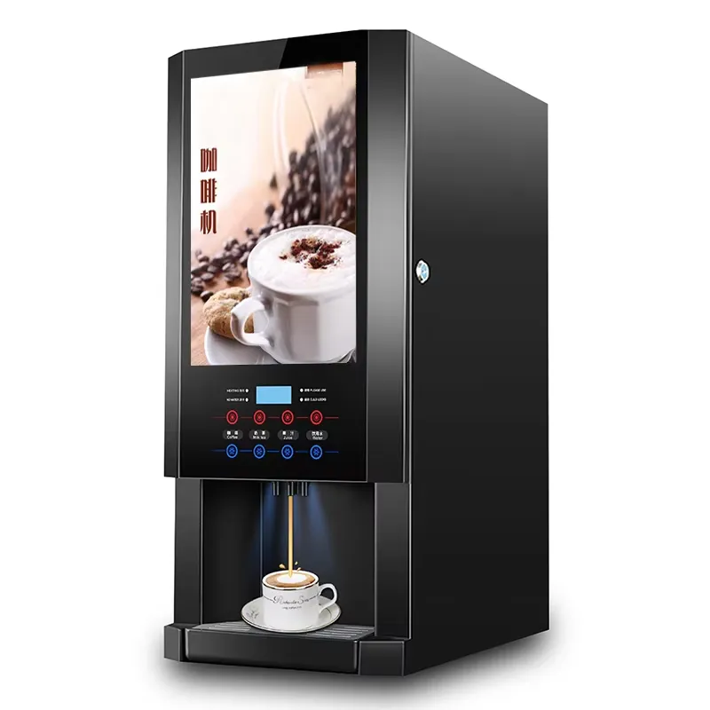 Coffee Tea Vending Machine For Office - Automatische koffiemachine 30SCW-8, instant melkthee automaat,