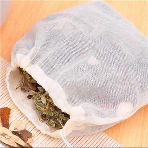 Coffee Tea Garden - 1Pc/10 Stuks Katoenen Theezakjes Mousseline Trekkoord