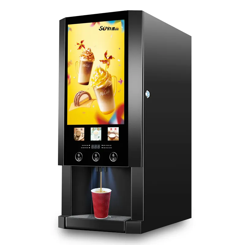 Coffee Tea Vending Machine For Office - Automatische koffie-automaat E30S, instant melkthee-maker, zelfbedieningsautomaat