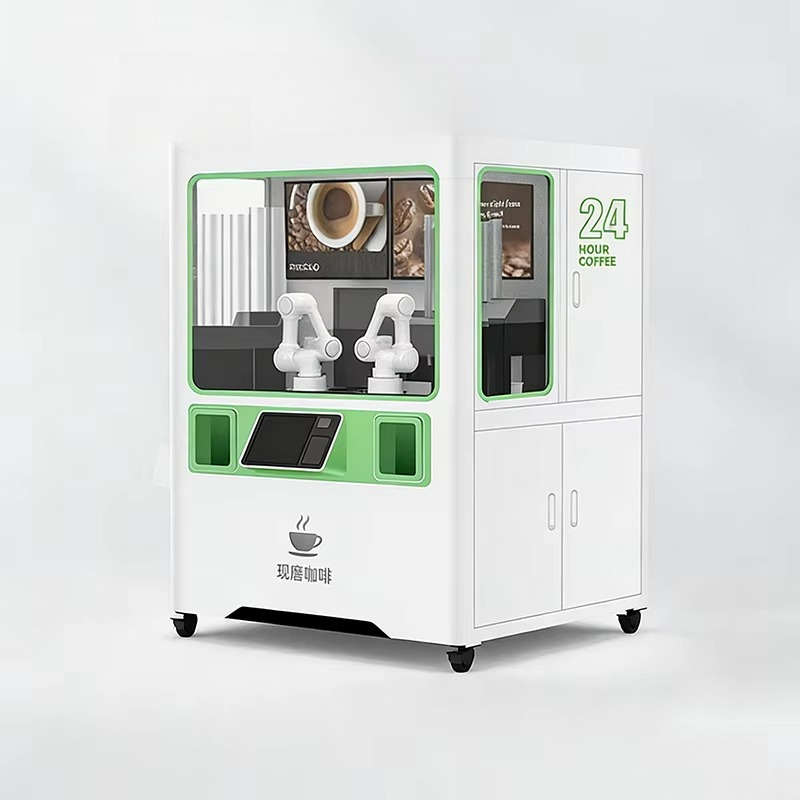 Coffee Tea Vending Machine For Office - Op maat gemaakte commerciële robotbarista koffie-
