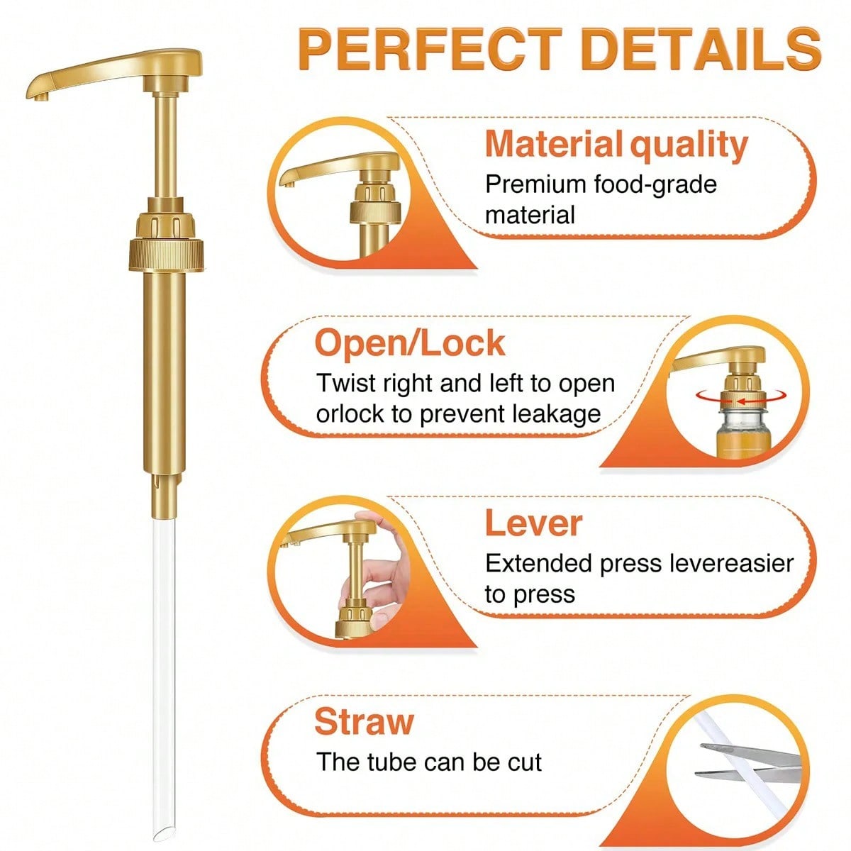 1/2/4/6 stuks gouden sirooppom - Dispenser Coffee And Tea recensie en prijs