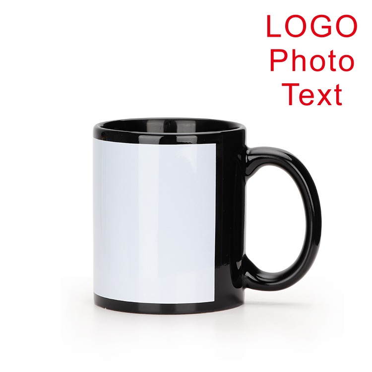 Zwarte beker DIY LOGO keramisc - Coffee Tea Logo recensie en prijs
