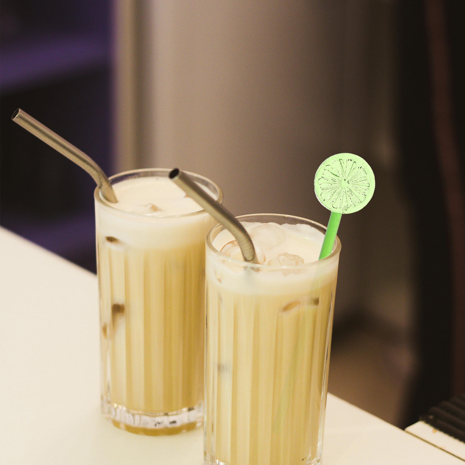 2 stuks glazen roerstokjes in  - Lemon Tea Coffee recensie en prijs