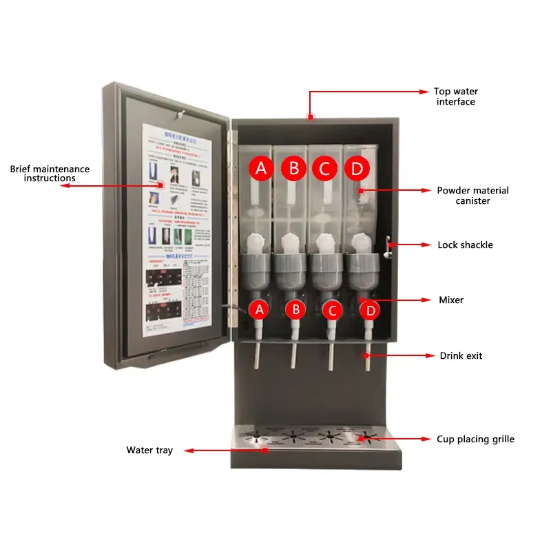 Commerciële automatische koffi - Coffee Tea Vending Machine For Office recensie en prijs
