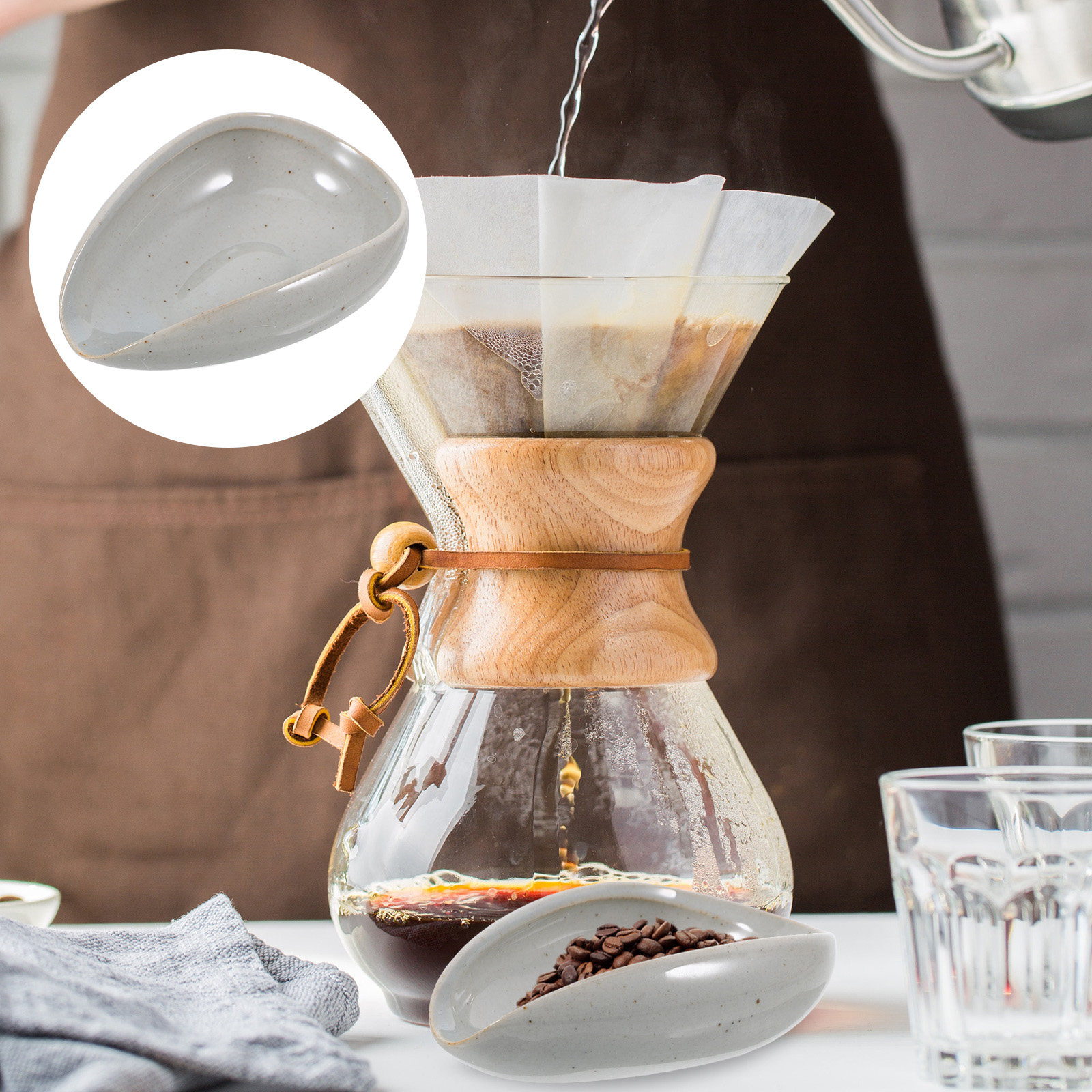 Keramische koffiebonenbak, dos - Coffee Tea And Bean Leaf recensie en prijs