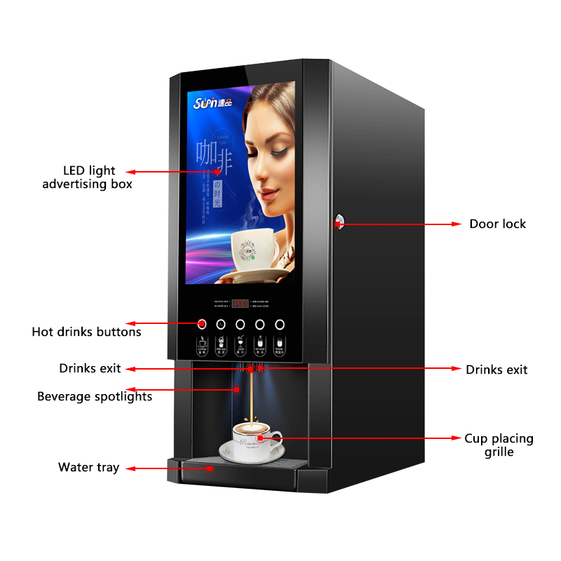 E-30SW Automatische Instant Ko - Coffee Tea Vending Machine For Office recensie en prijs