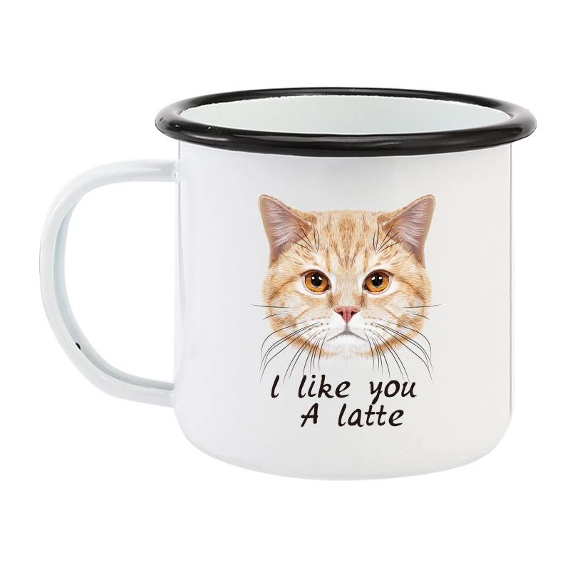 350ML Emaille Koffiemok DIY LO - Coffee Tea Logo recensie en prijs