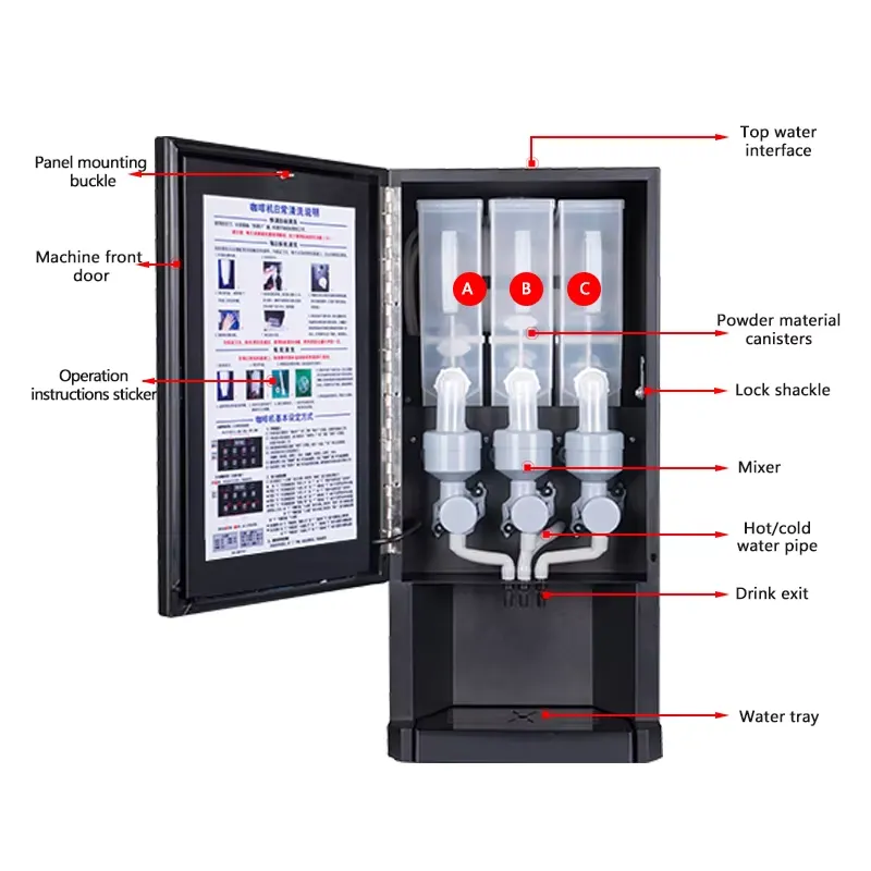 Automatische koffiemachine 30S - Coffee Tea Vending Machine For Office recensie en prijs