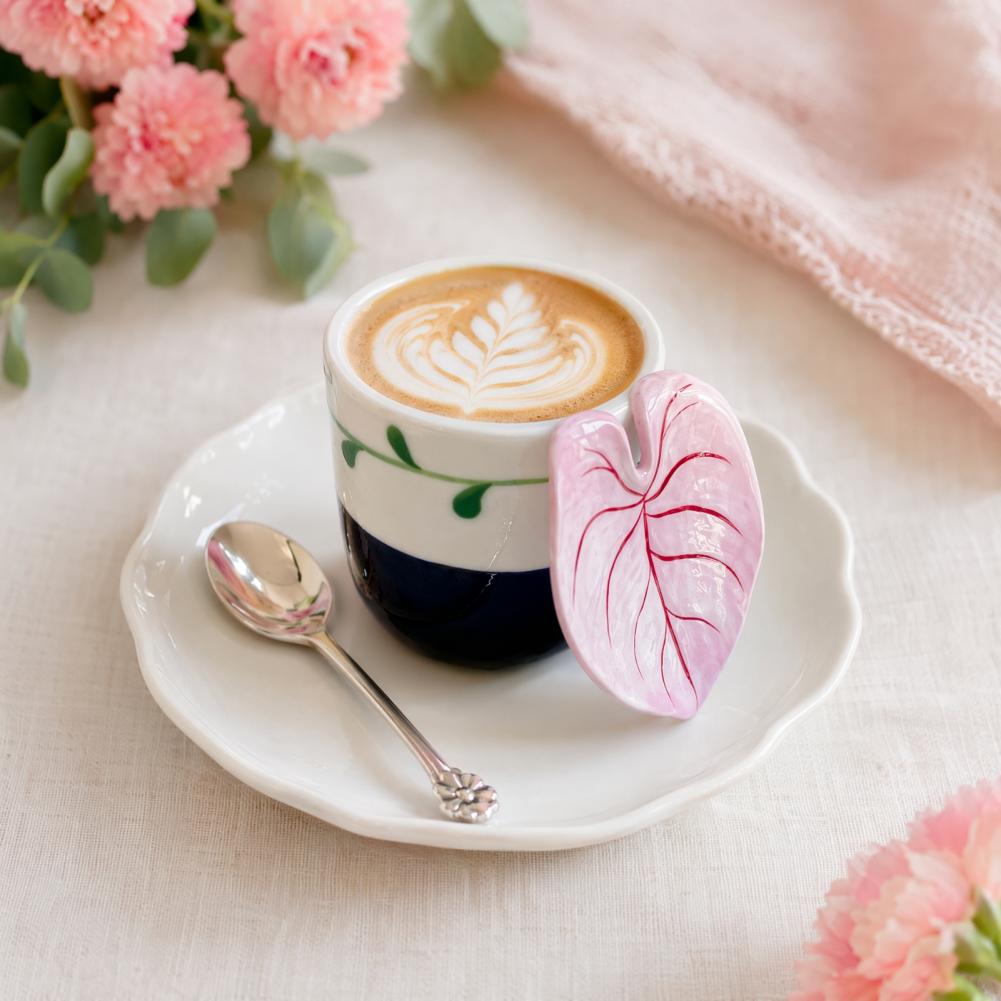 Keramische koffiemok met 3D bl - Coffee Tea For Plants recensie en prijs