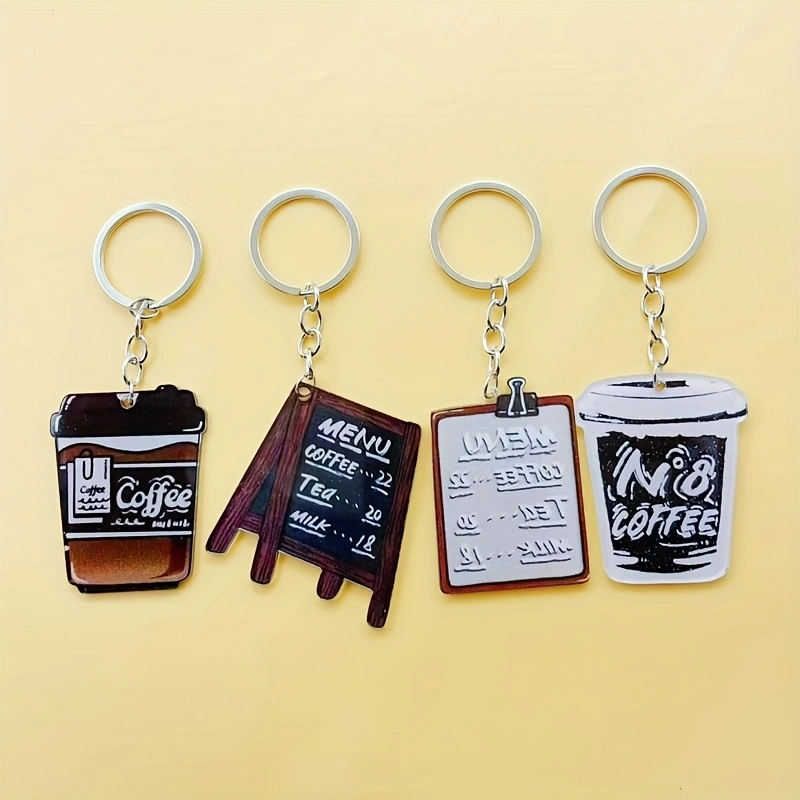 8 stuks acryl sleutelhanger me - Coffee & Tea Difabis recensie en prijs