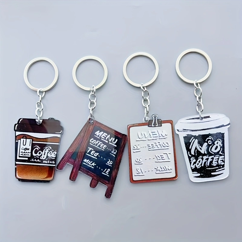 8 stuks acryl sleutelhanger me - Coffee & Tea Difabis recensie en prijs