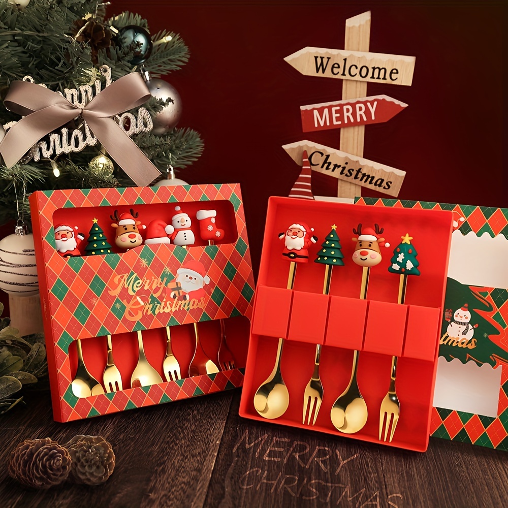 1Set Creatieve Kerst Bestekset - Coffee Tea Day recensie en prijs